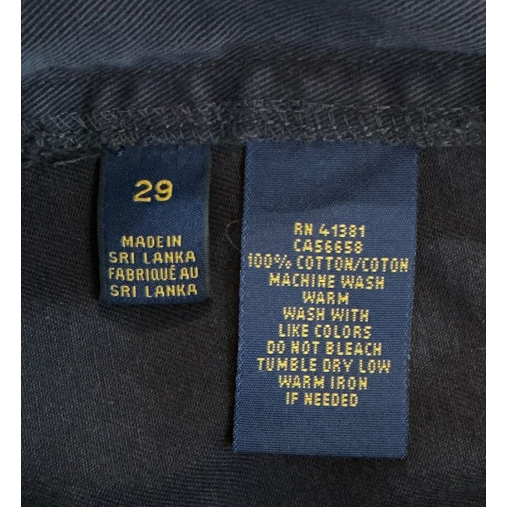 Polo Ralph Lauren Chino Shorts Men's 29 Blue Classic Fit 100% Cotton 9" Inseam - Picture 6 of 9